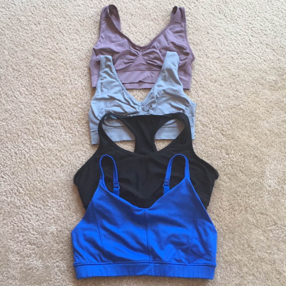 Set of 4 sports bras